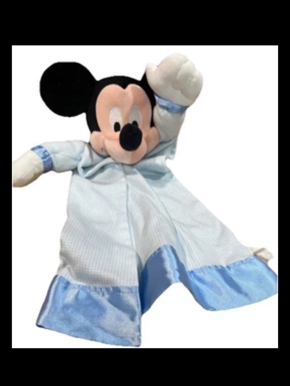 Disney Light Blue Mickey Mouse Plush Security Blanket